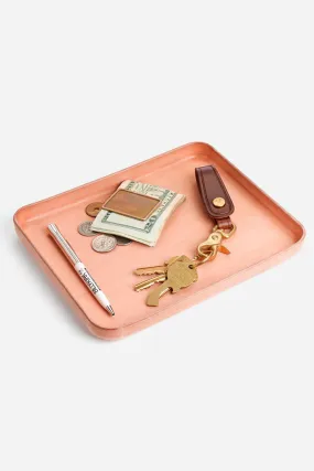 Billykirk Large Leather Valet Tray - Natural