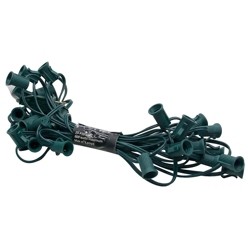 C7 Socket Seasonal Light String Only - C7 Bulbs Not Included