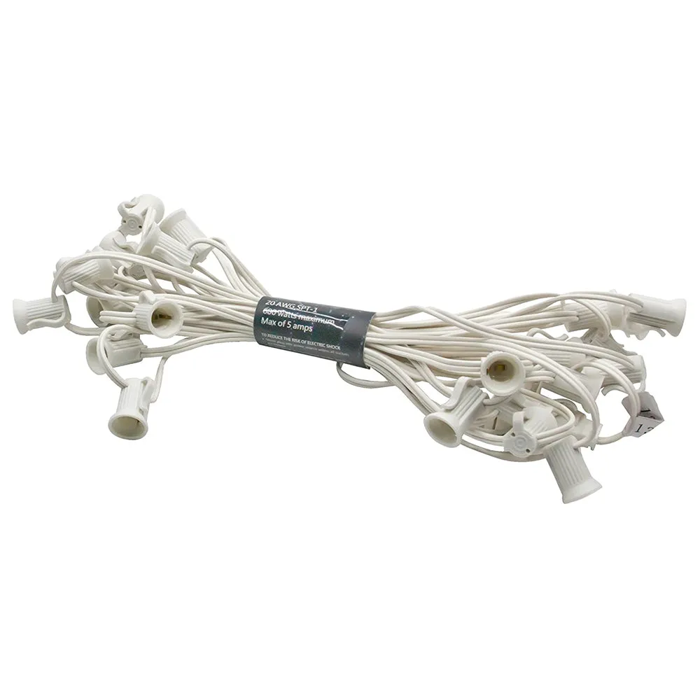 C7 Socket Seasonal Light String Only - C7 Bulbs Not Included