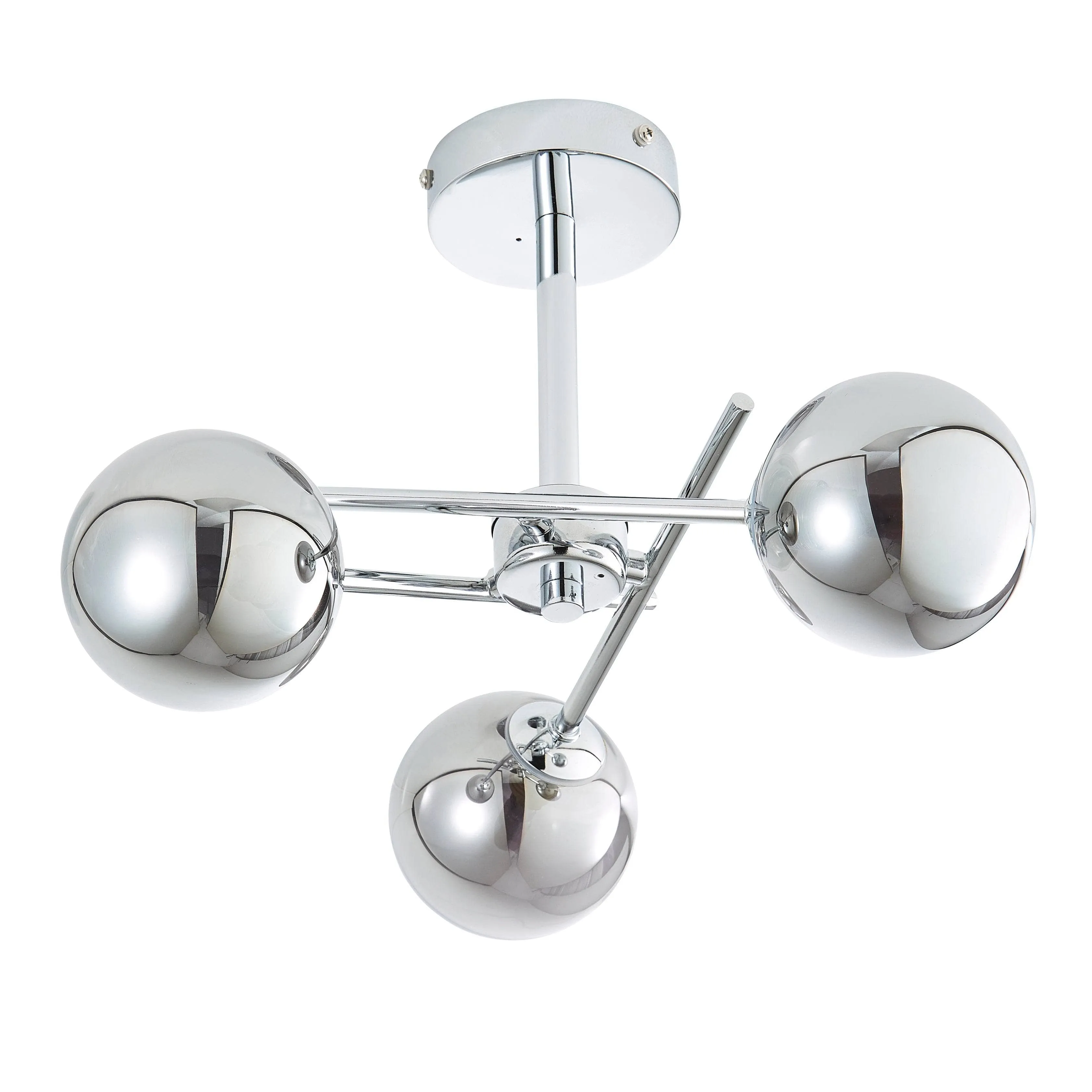 Cannes 3 Light Ceiling Light - Chrome