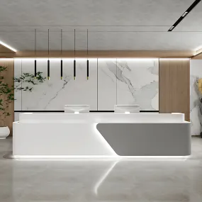 Company Front Desk Beauty Salon Bar Simple Lacquer Reception Desk