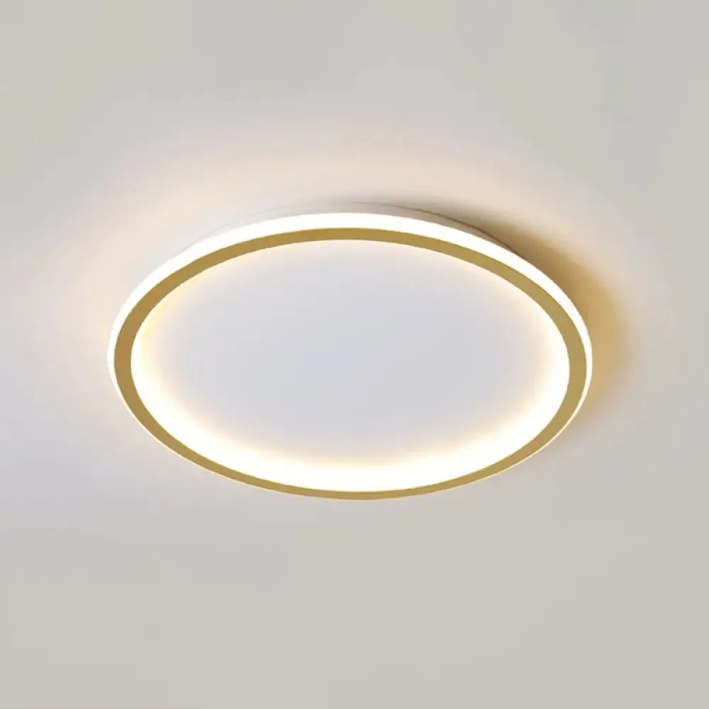 Contemporary Aluminum Flushmount Lights - Stylish Ceiling Fixture for Living Room
