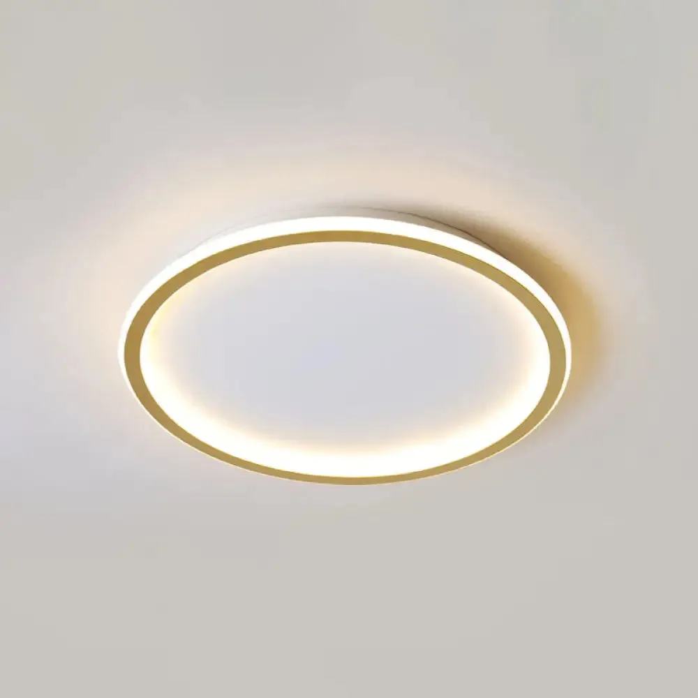 Contemporary Aluminum Flushmount Lights - Stylish Ceiling Fixture for Living Room