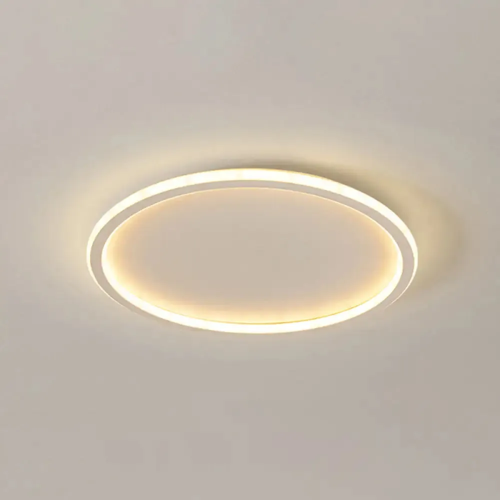 Contemporary Aluminum Flushmount Lights - Stylish Ceiling Fixture for Living Room