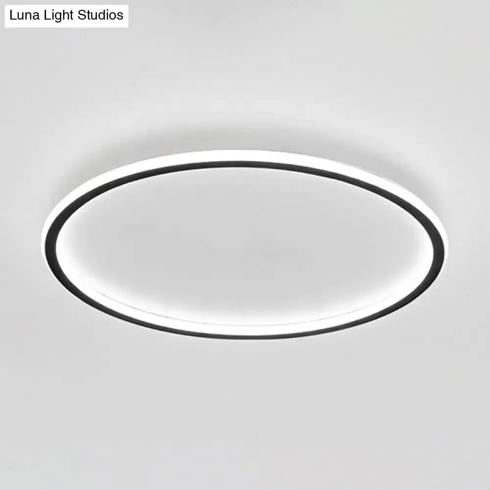 Contemporary Aluminum Flushmount Lights - Stylish Ceiling Fixture for Living Room