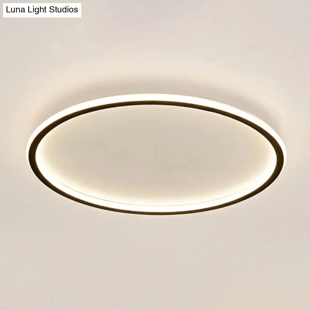 Contemporary Aluminum Flushmount Lights - Stylish Ceiling Fixture for Living Room