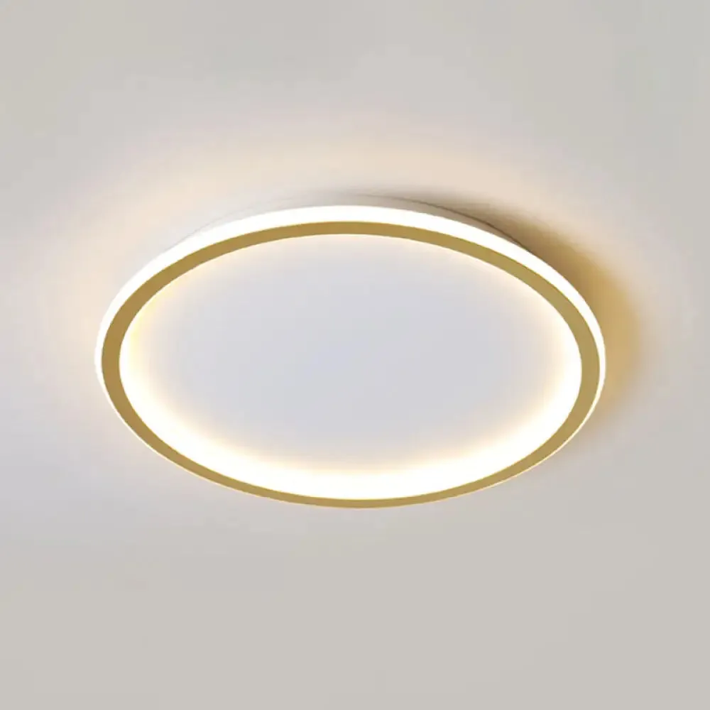 Contemporary Aluminum Flushmount Lights - Stylish Ceiling Fixture for Living Room