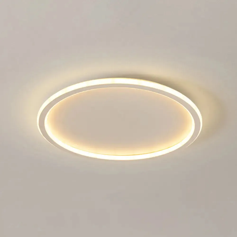 Contemporary Aluminum Flushmount Lights - Stylish Ceiling Fixture for Living Room