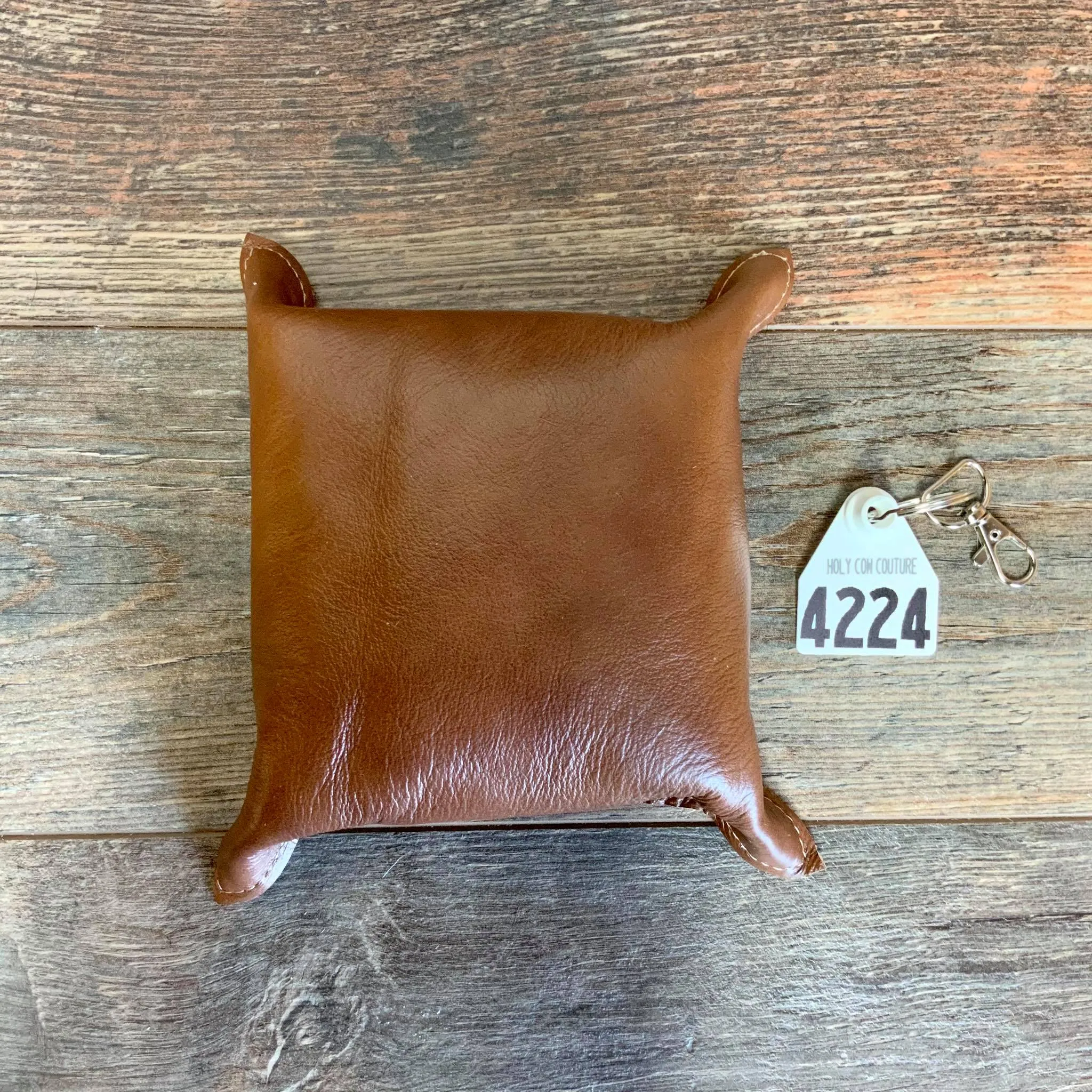 Cowhide Snap Tray - #4224