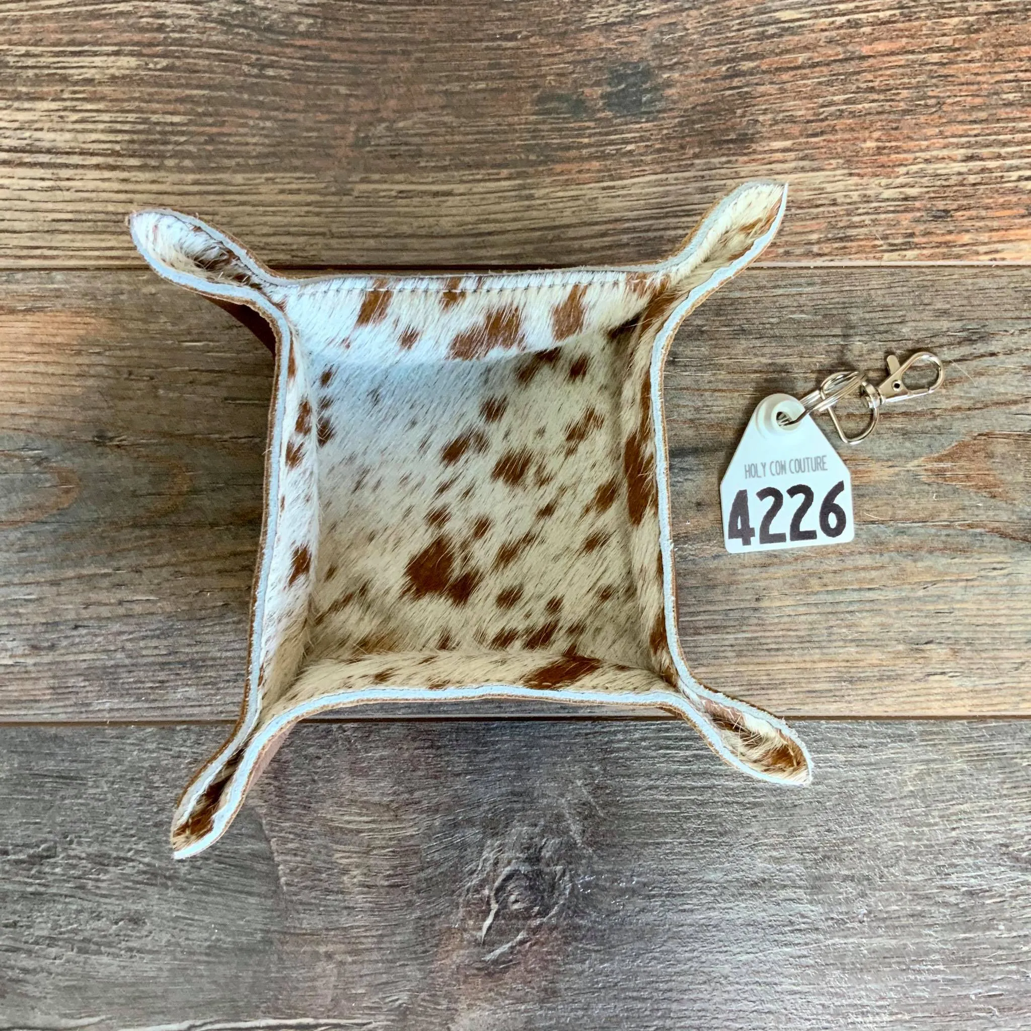 Cowhide Snap Tray - #4226