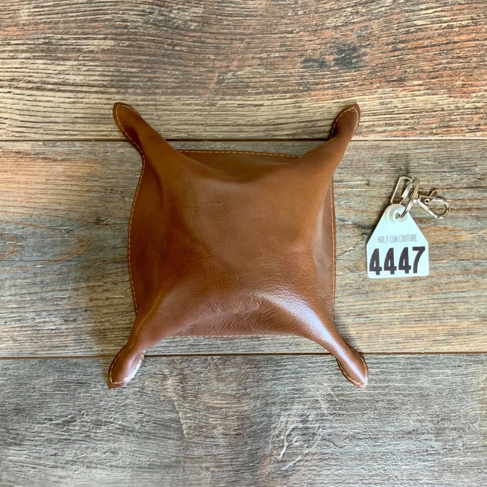 Cowhide Snap Tray - #4447