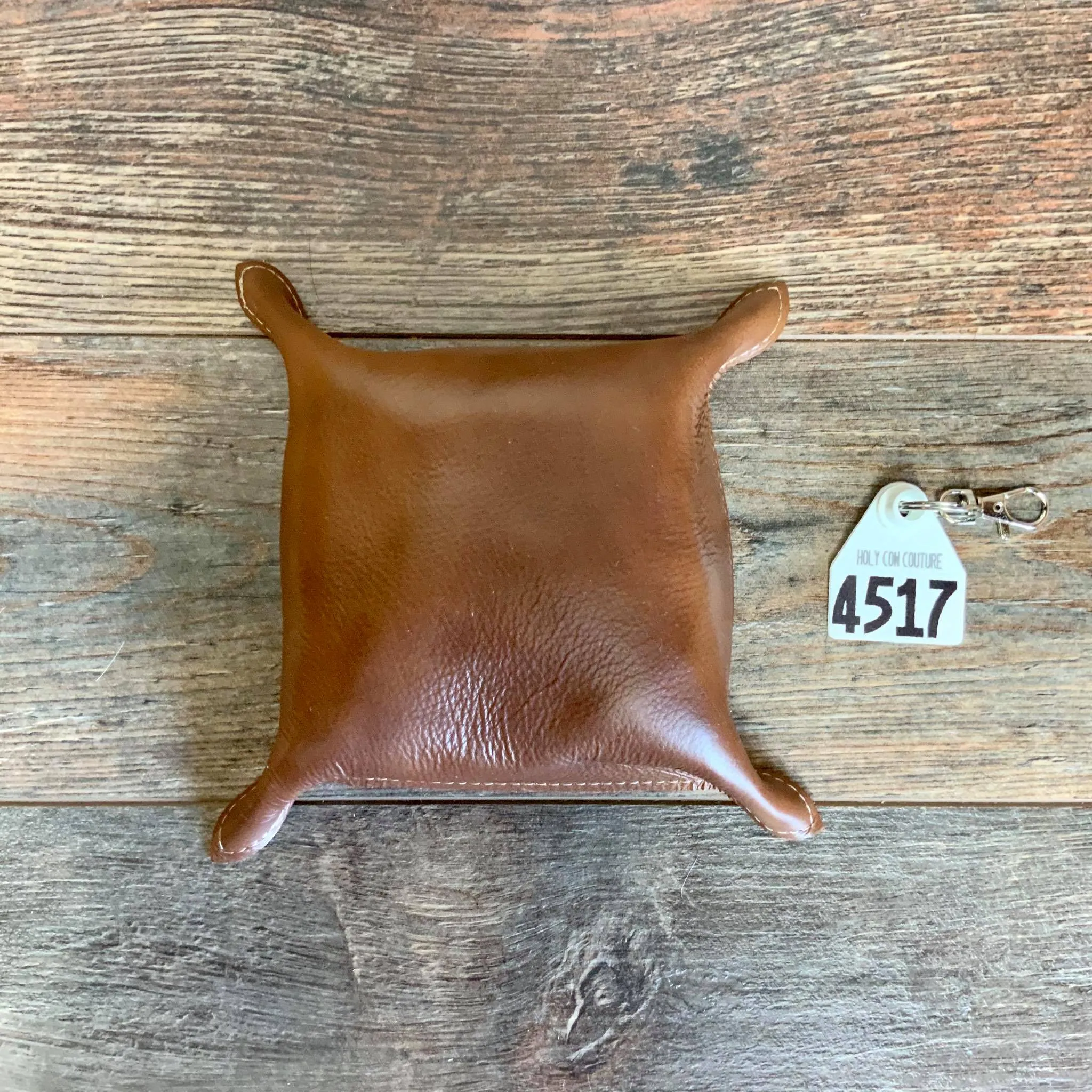 Cowhide Snap Tray - #4517
