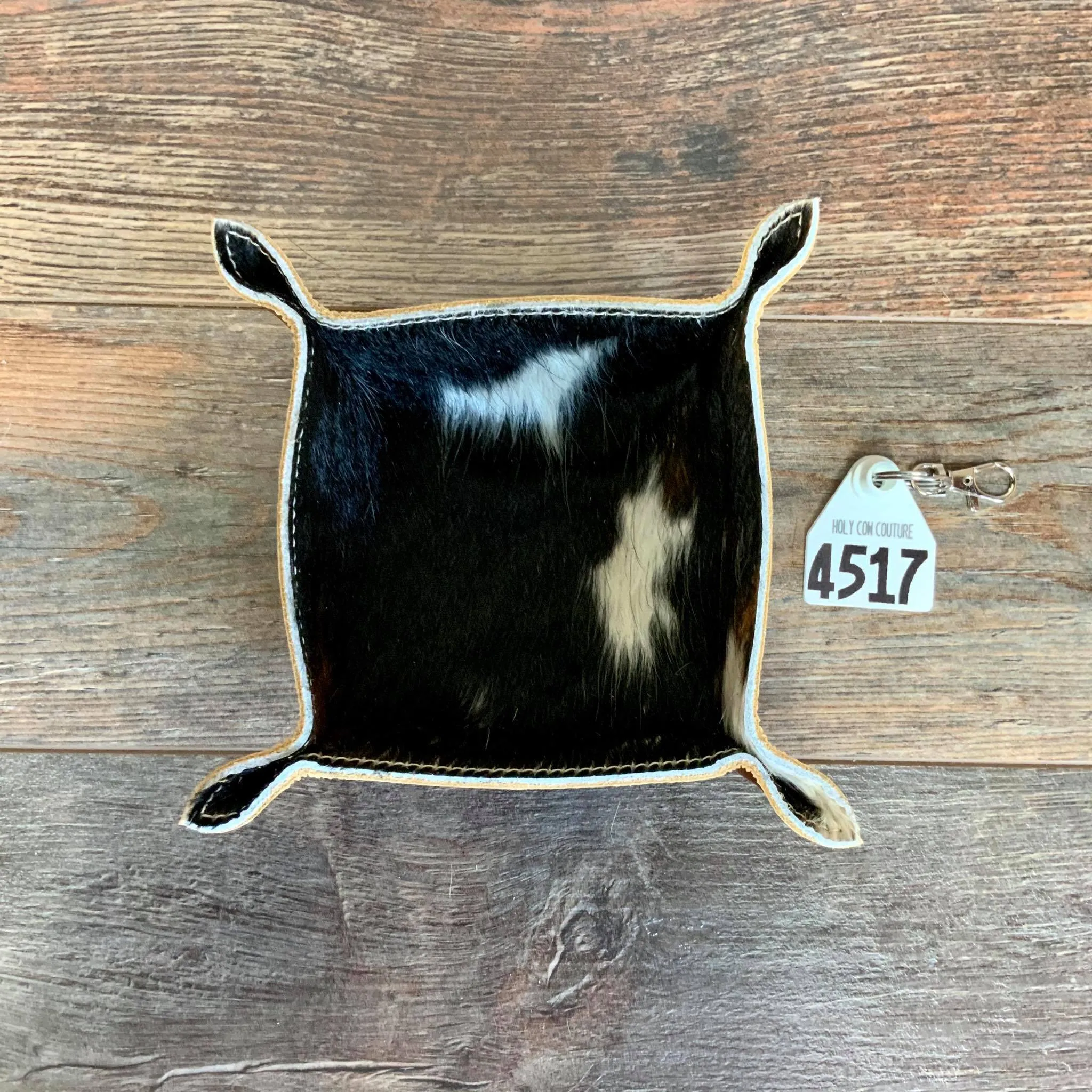 Cowhide Snap Tray - #4517