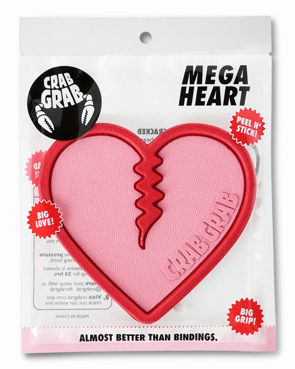 Crab Grab Mega Heart Stomp Pad Bubble Gum