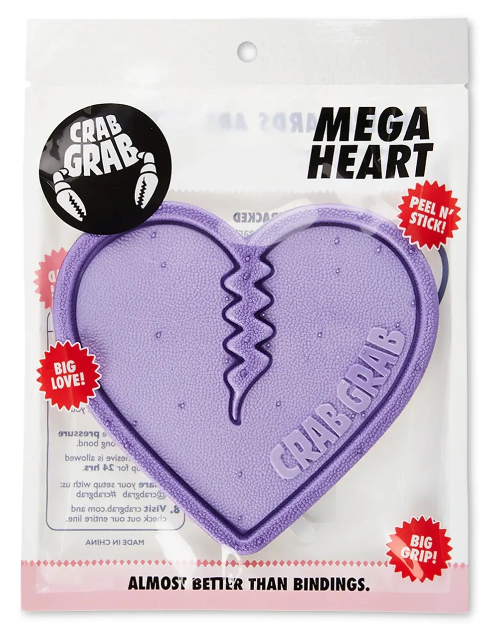 Crab Grab Mega Heart Stomp Pad Lavender