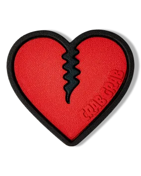 Crab Grab Mega Heart Stomp Pad Red / Black