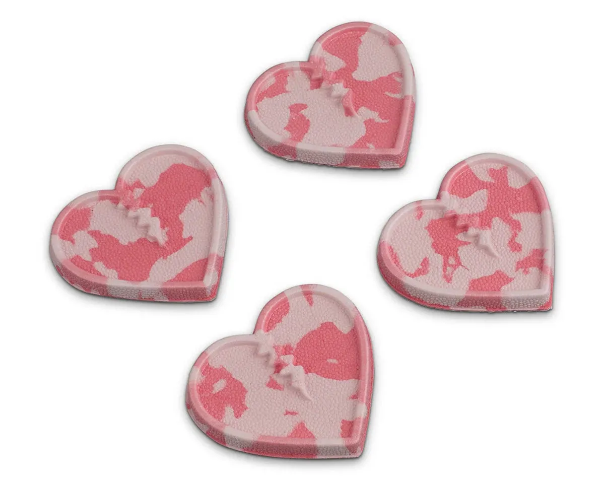 Crab Grab Mini Hearts Stomp Pads 4 Pack Bubblegum Swirl