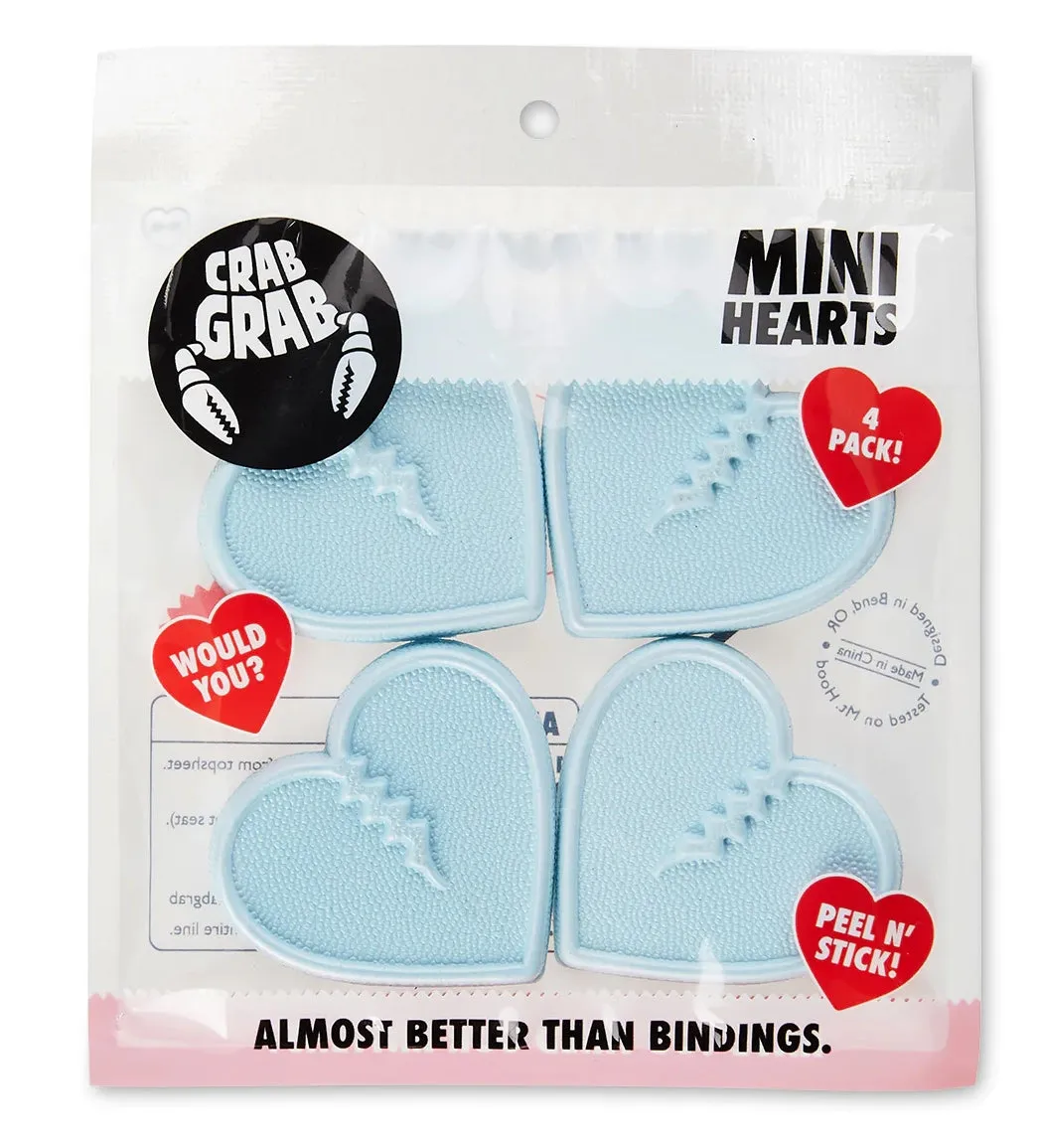 Crab Grab Mini Hearts Stomp Pads 4 Pack Powder Blue