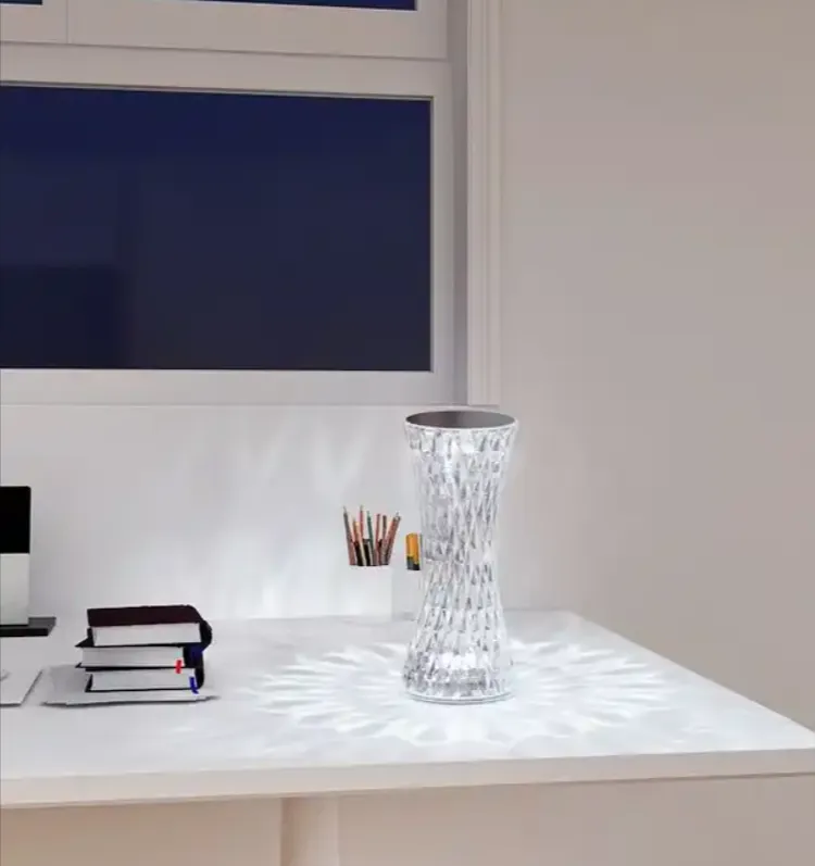 Crystal Three Modes Usb Rechargeable Touch Lamp