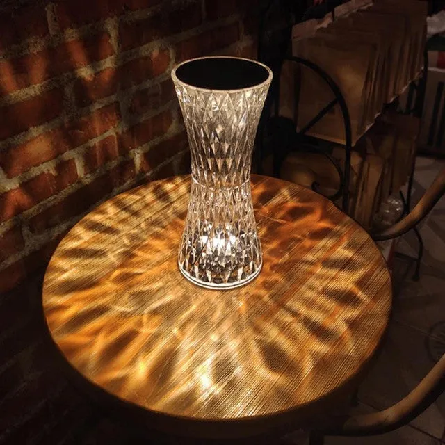 Crystal Three Modes Usb Rechargeable Touch Lamp