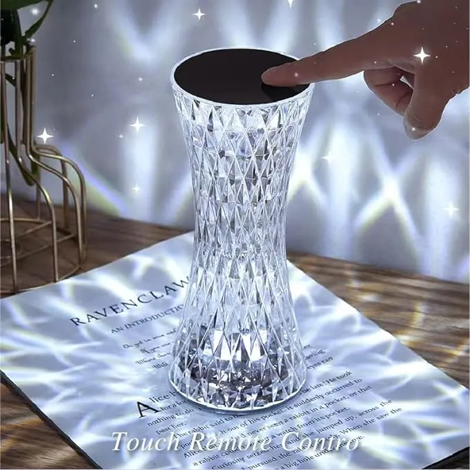 Crystal Three Modes Usb Rechargeable Touch Lamp