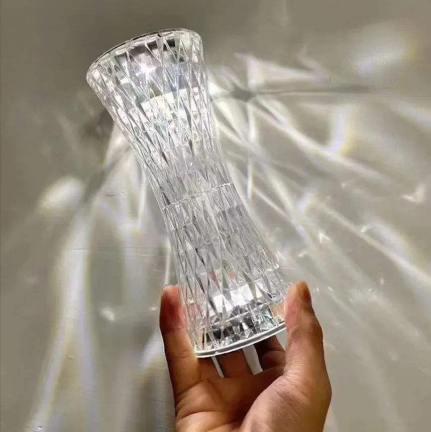 Crystal Three Modes Usb Rechargeable Touch Lamp