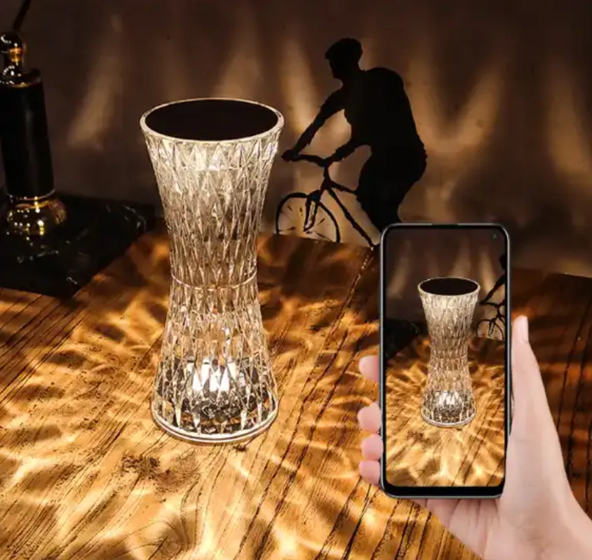 Crystal Three Modes Usb Rechargeable Touch Lamp