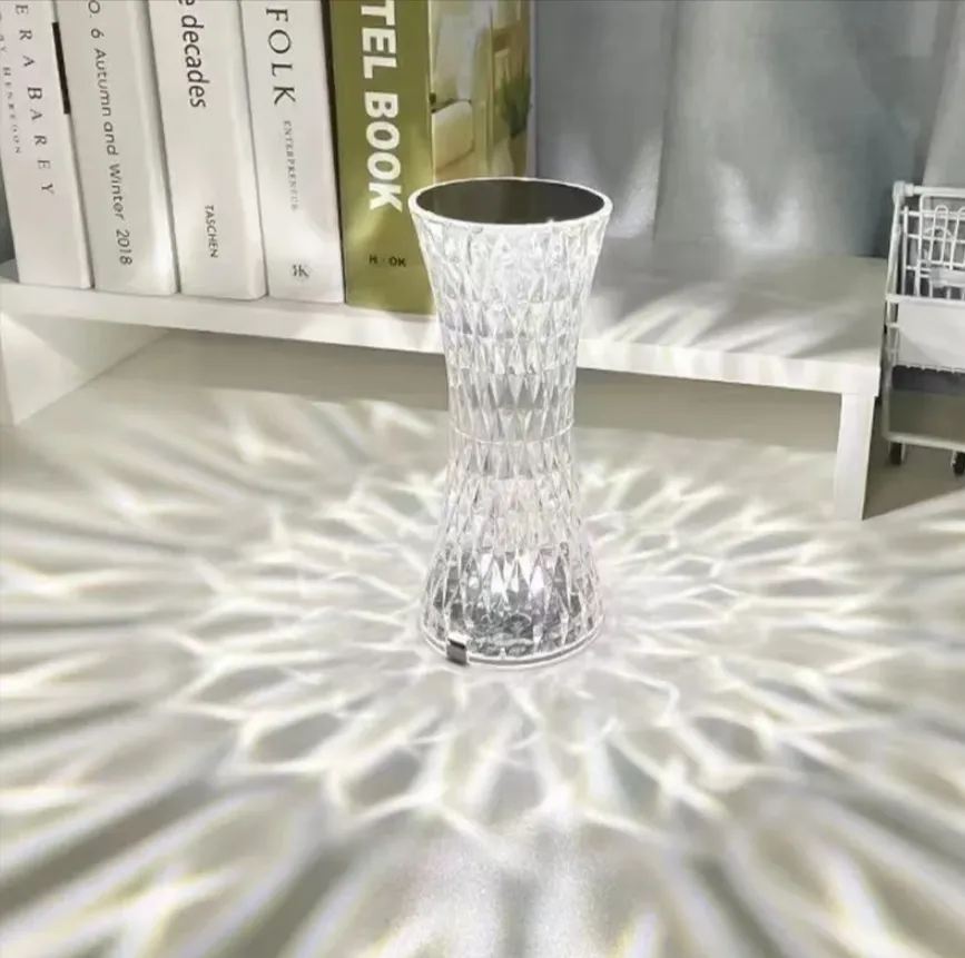 Crystal Three Modes Usb Rechargeable Touch Lamp