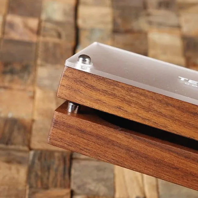 Customized Black Walnut Desk Organizer Corporate Gift Ideas