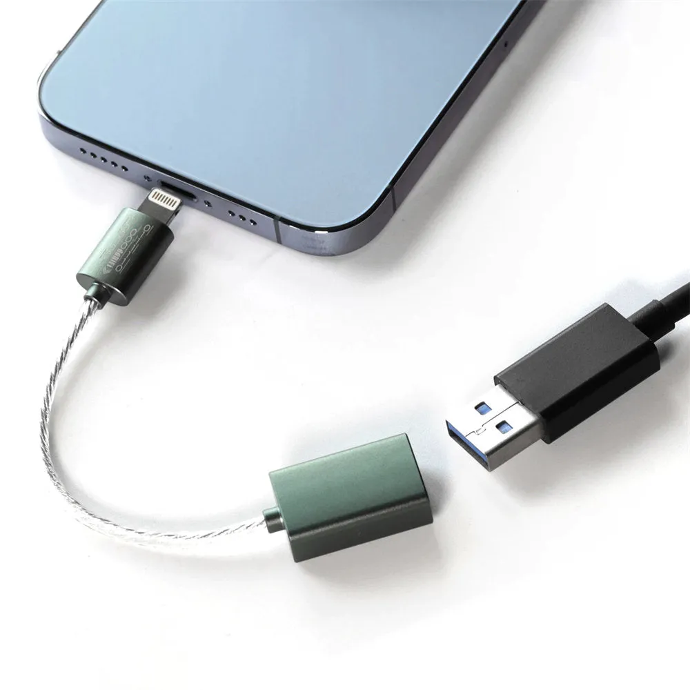 DD ddHiFi MFi06F Lightning to USB-A Female USB OTG Adapter Cable
