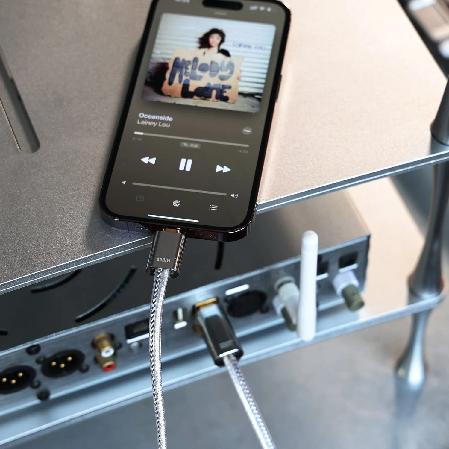 DD ddHiFi TC09BL Lightning To USB-B HiFi Audiophile Cable