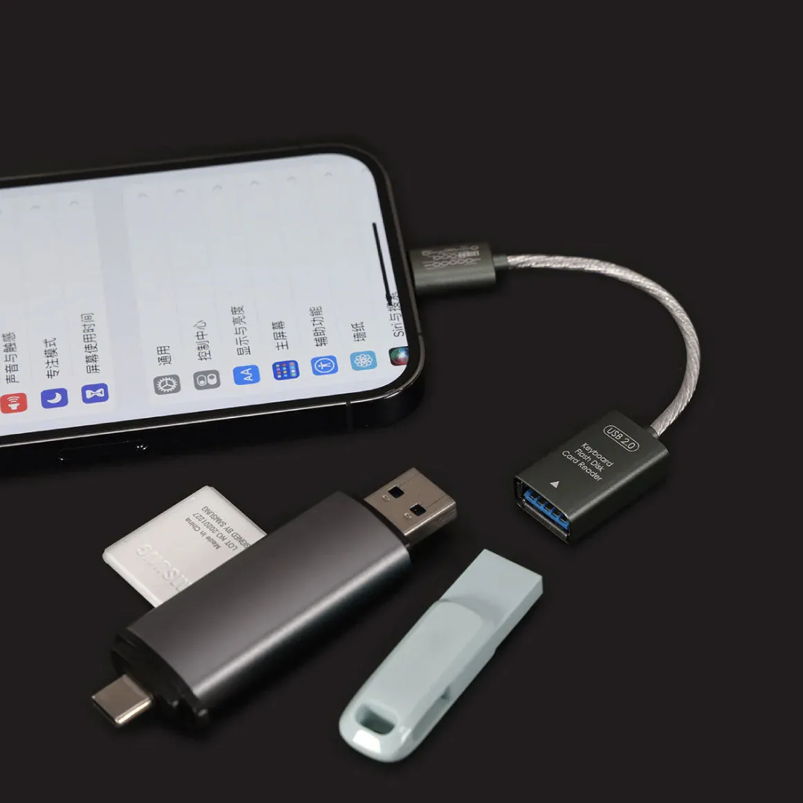 ddHiFi - MFi06F (2.0) Lightning to USB-A Female USB OTG Cable