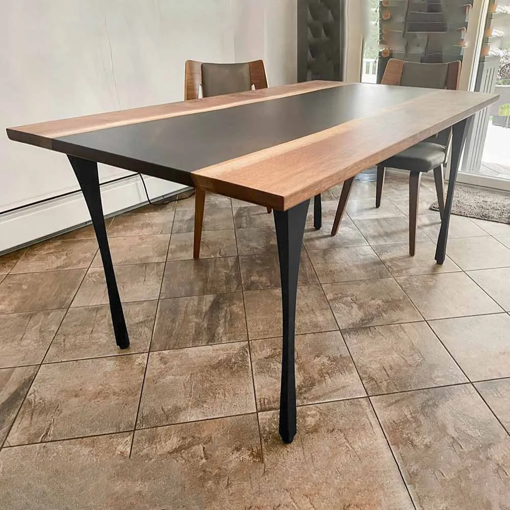 Desk Legs 501 Snello 28H Metal Handmade Modern Table Legs