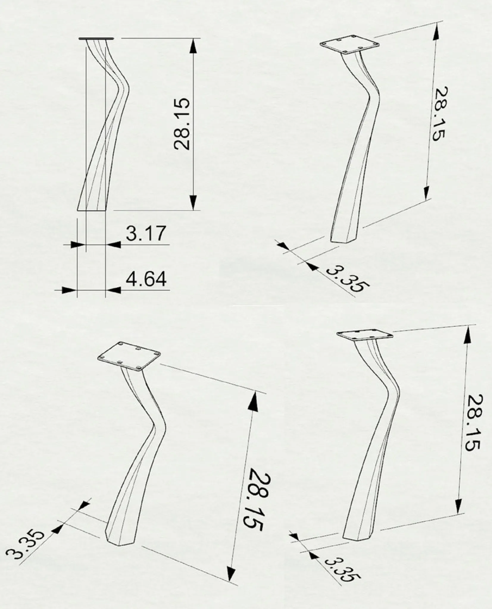 Desk Legs 503 Seung 28H Metal Office Furniture