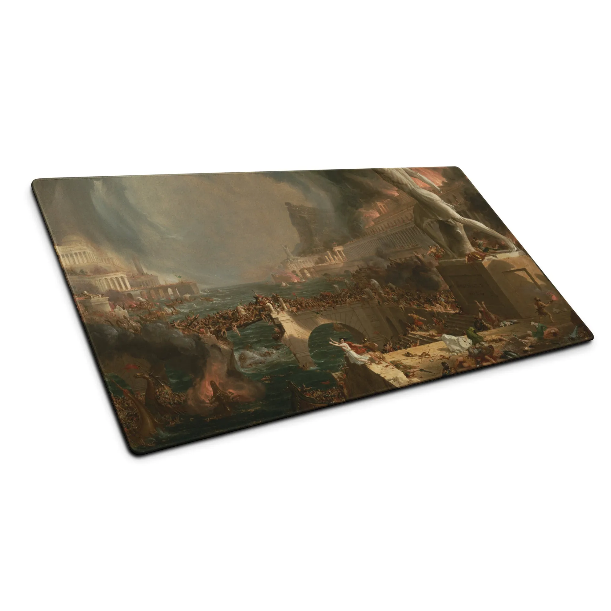 Destruction Thomas Cole The Course of Empire Desk Mat