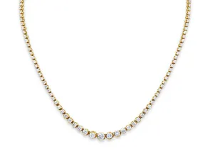 Diamond Rivière Necklace in 18K Gold