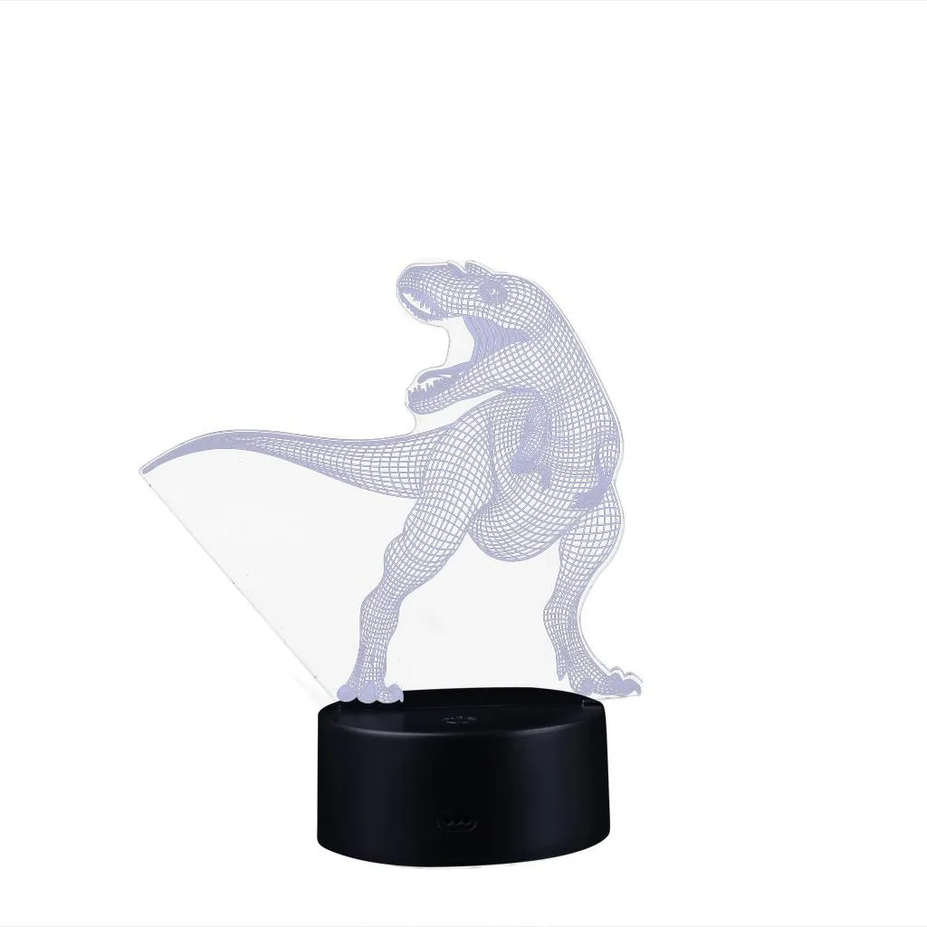Dinosaur LED 3D Illuminated Lamp Optical Desk Night Light With 7 Color Changing