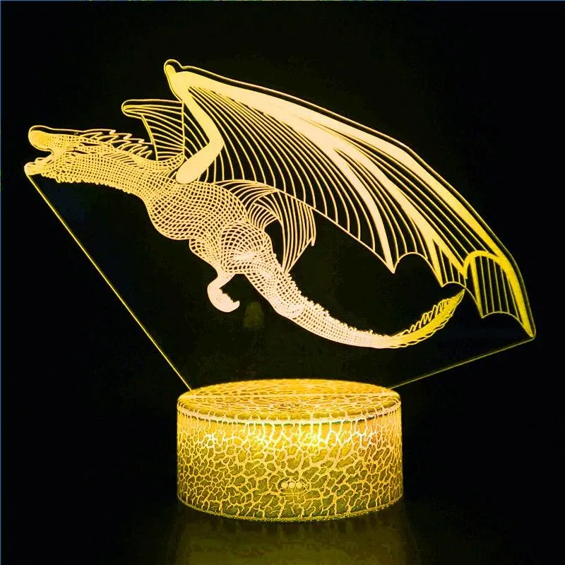Dinosaur Night Light Cute Creative Gift Glowing 3D Night Light