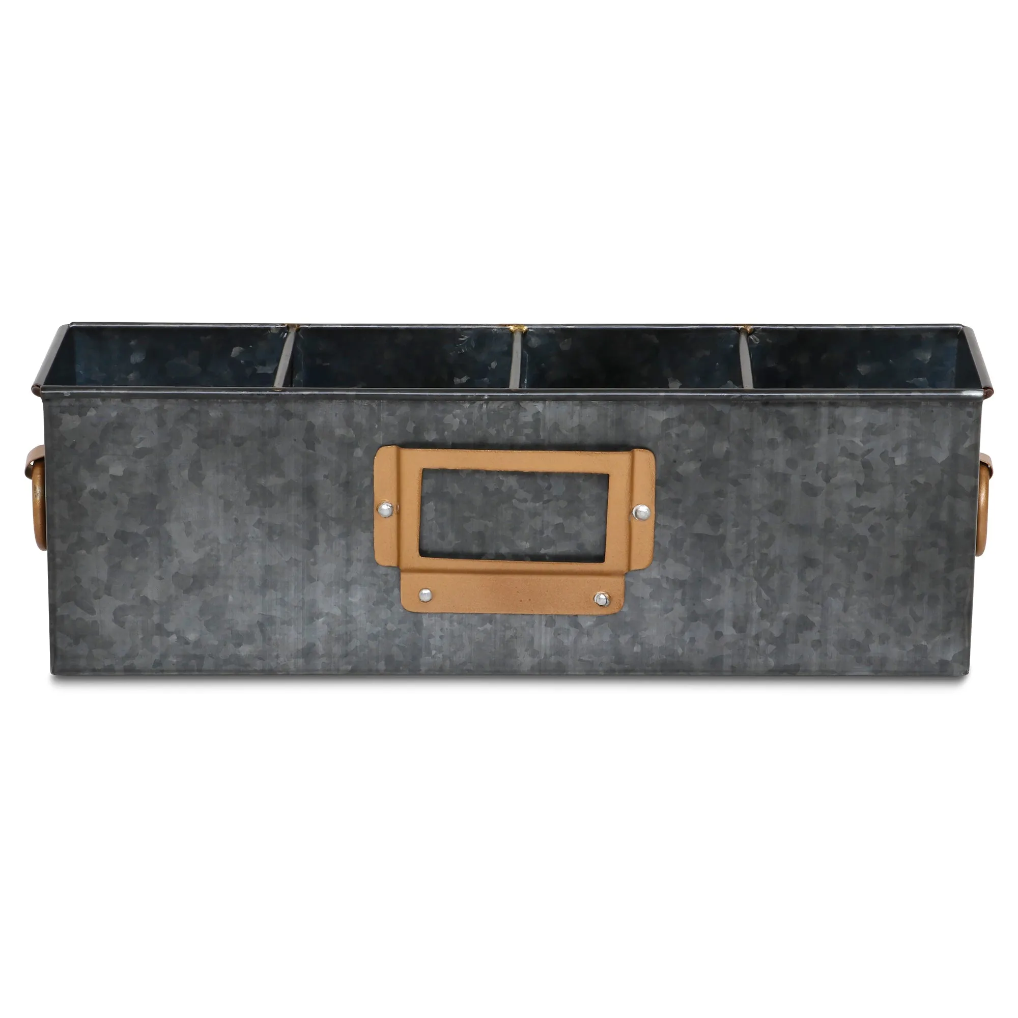 Elan Label Gadget Organiser, Desk Organizer, Cosmetic Organizer (4 Compartment, Antique Black)