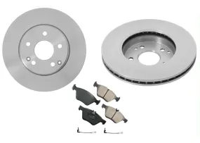 Fits 1997 Mercedes E300 Front Vented Brake Rotors Ceramic Pads & Sensors