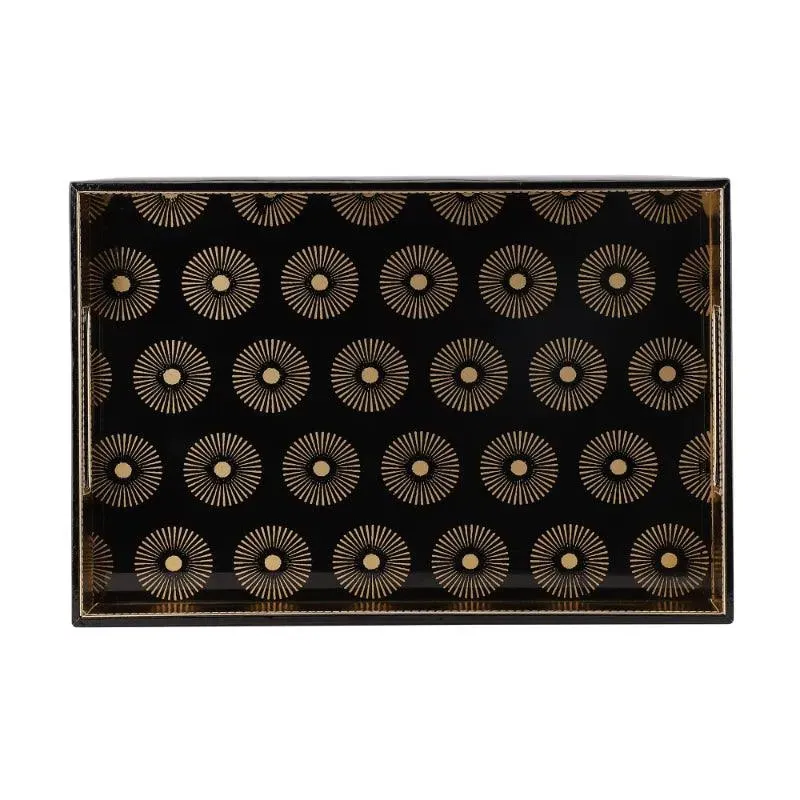 Flower Decorative Serving Tray | 15 x 10 x 2 inches