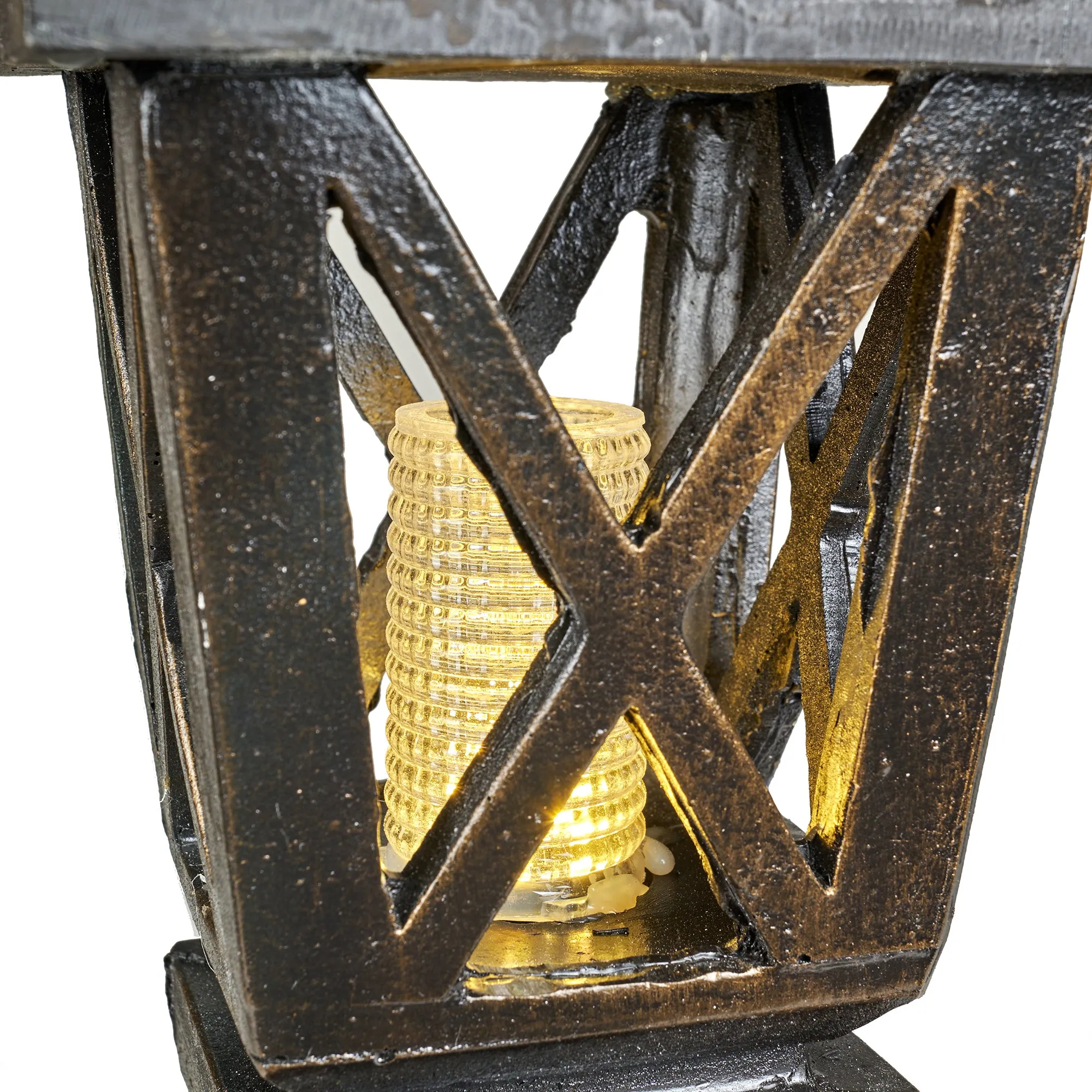 FountainKids Reading With  Lamp  Bronze Finish  With 2 Leds