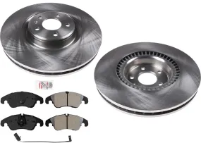 Frt Premium Disc Brake Rotors Pads for 345MM TRW Calipers Audi A6 Quattro 16-18