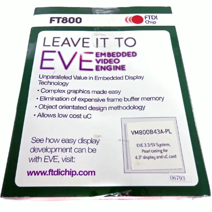 FTDI Video IC Development Tools 4.3" LCD Video Module VM800B43A-PL