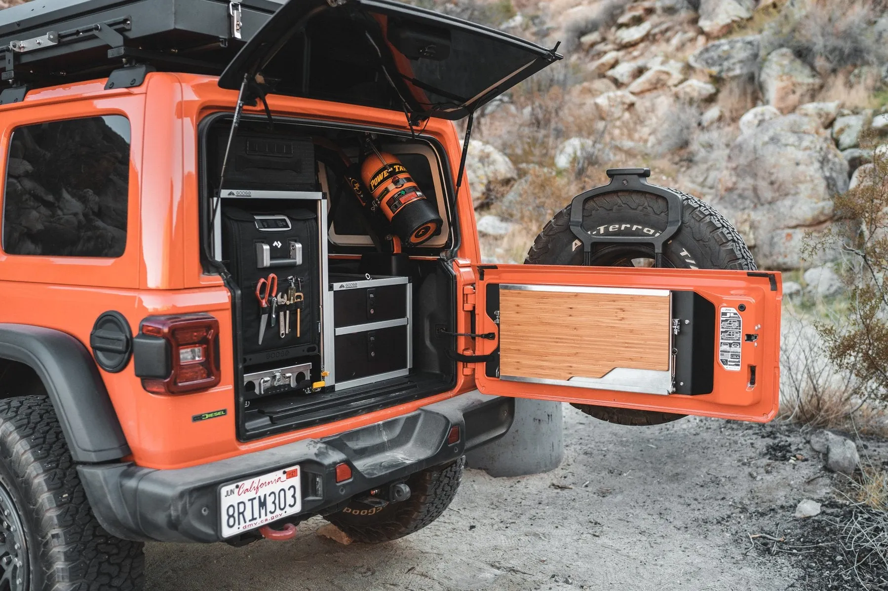 Goose Gear Tail Gate Table - 2018  Jeep Wrangler JL/JLU