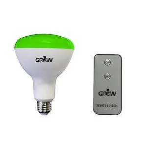 Grow1 Green LED Light Bulb w/ Remote