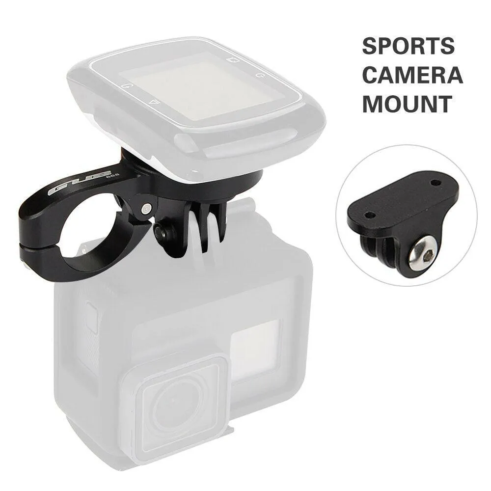 GUB 22.2mm Bicycle TT Handlebar Computer Mount with 4 Adapter Bike Computer Mount for Garmin for Bryton for Cateye Sports Camera