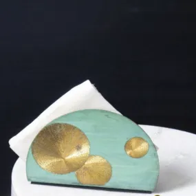 Handcrafted Wood & Brass Napkin Holder | Unique Gifting Idea | Tableware Organizer