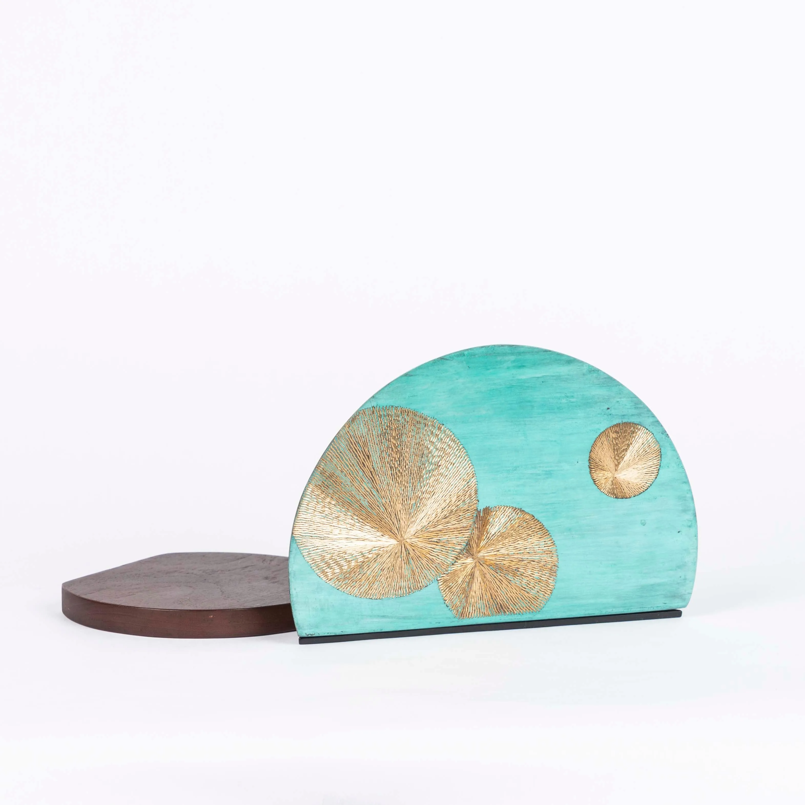 Handcrafted Wood & Brass Napkin Holder | Unique Gifting Idea | Tableware Organizer