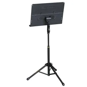 Hercules BS408B Ez Grip 3-Section Tripod Orchestra Stand W Foldable Desk